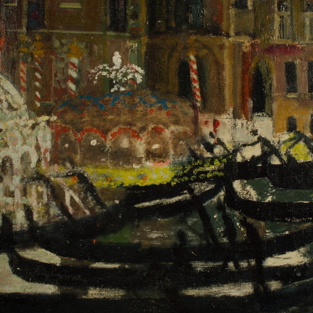 Canvas Alfred Reginald Thomson (British, 1895 - 1979) Venetian Scene. For Sale