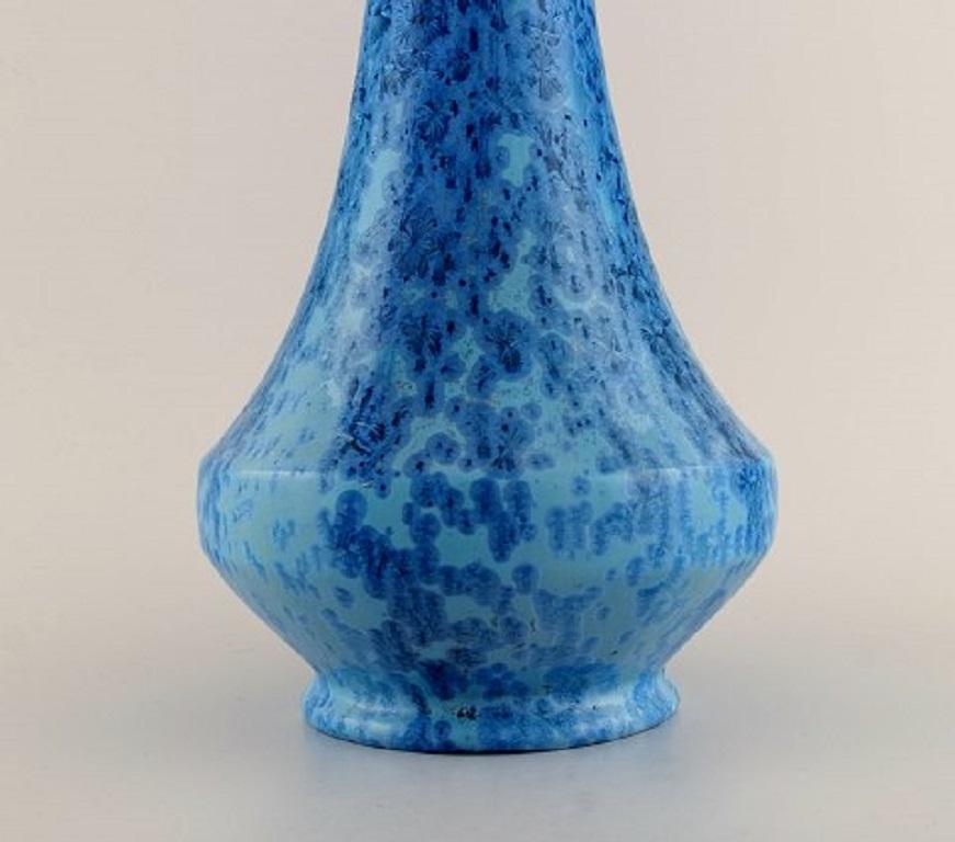 Alfred Renoleau, France, Large Floor Vase in Glazed Ceramics, 1910s-1920s In Excellent Condition In Copenhagen, DK