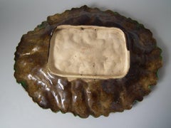 Alfred Renoleau Majolika Palissy Hummerteller aus Palissy