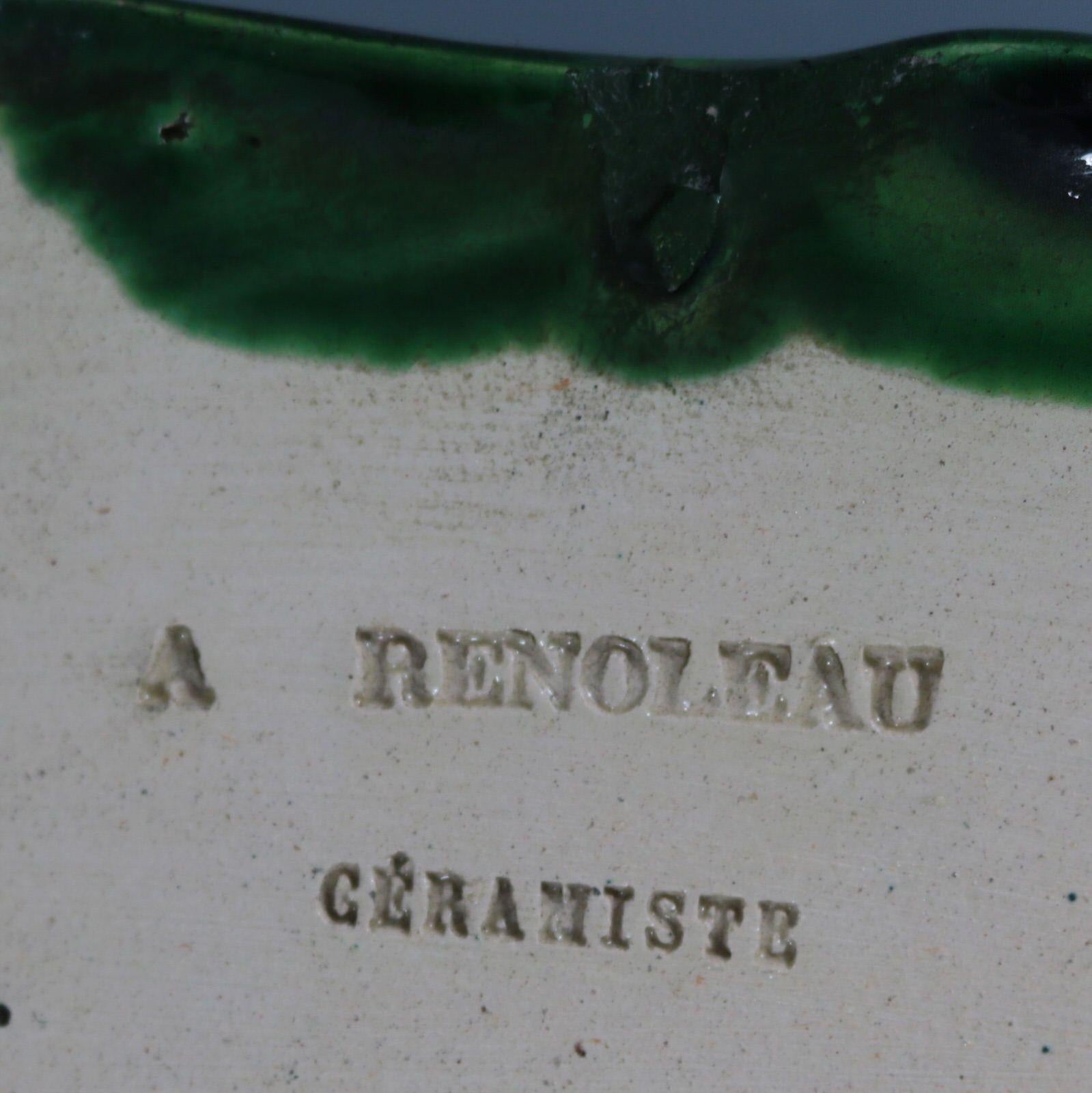 Alfred Renoleau Placa de pared de pez de mayólica de Palissy en venta 6