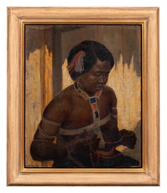 Ragazza sudafricana di Alfred Martin (1871-1939), britannico-sudafricano.