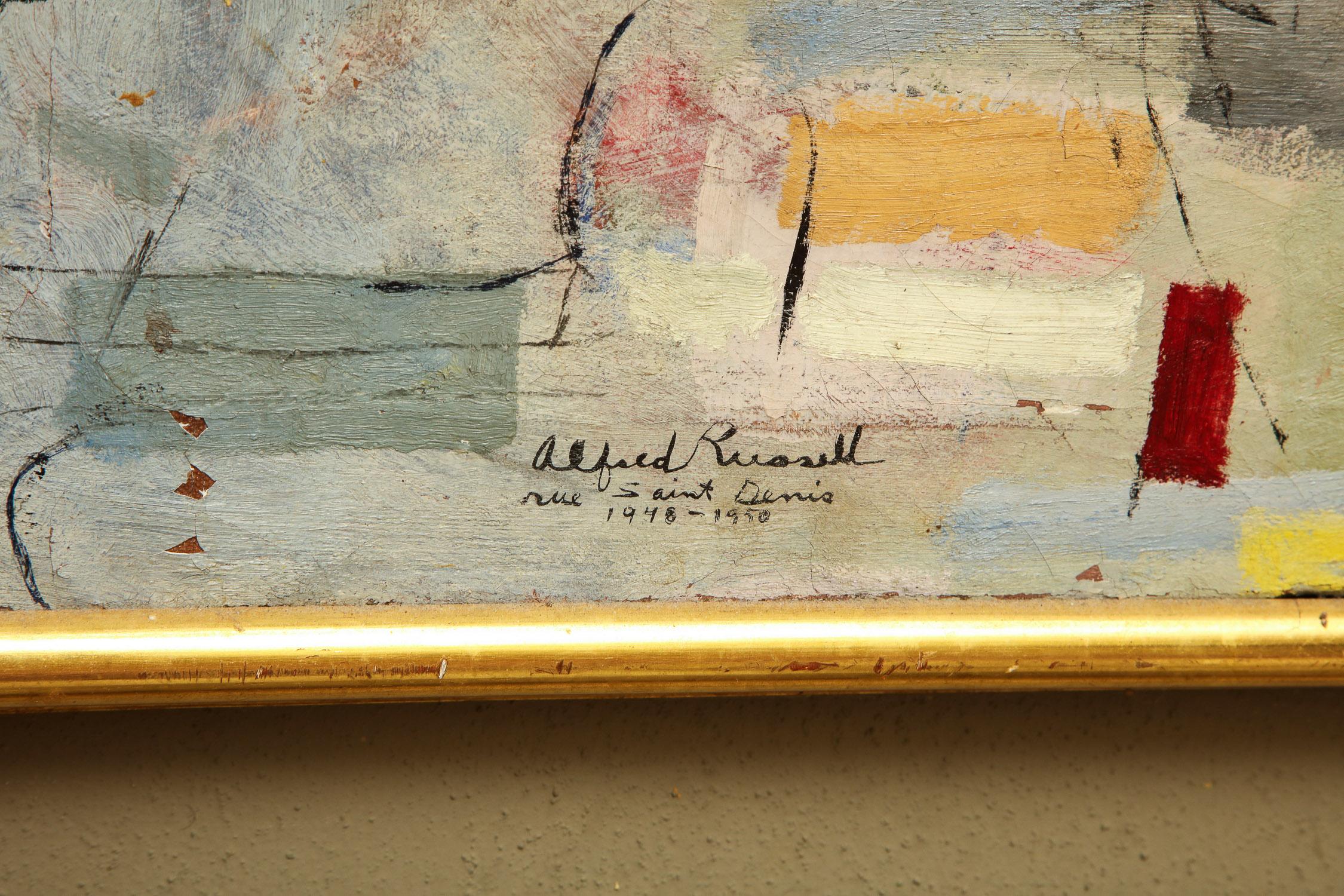 Mid-20th Century Alfred Russell Painting 