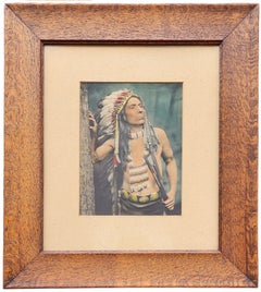 Rouge Rex Schuhe, Art-Relievo, um 1900, Werbung, indianische Ureinwohner der Rouge Rex