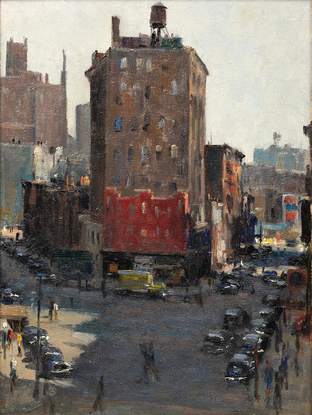 Landscape Painting de Alfred S. Mira - Vista de Nueva York