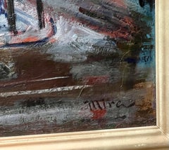 Jackson Square, NYC WPA Mid 20th Century American Scene Ashcan Modernism Realism