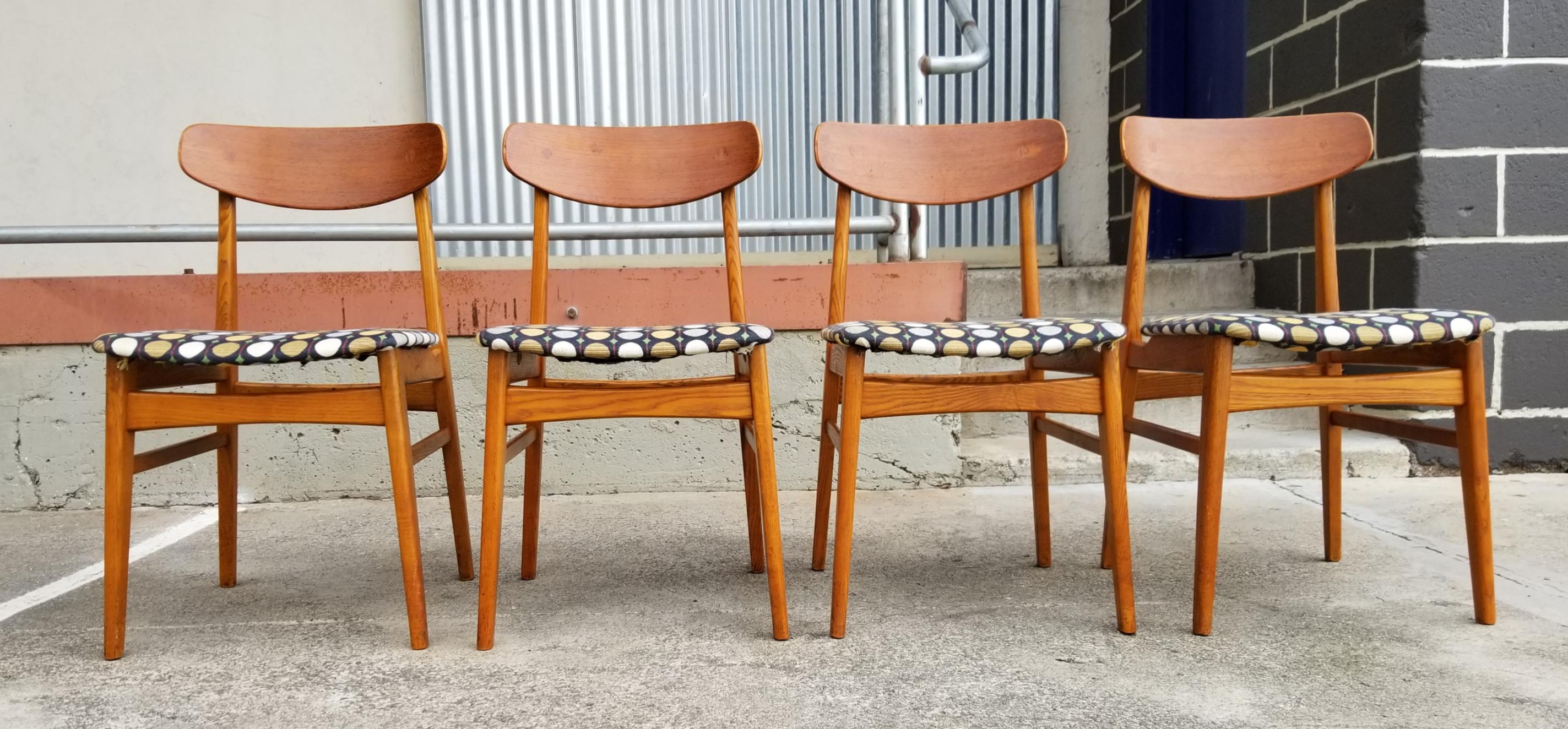 Alfred Sand Scandinavian Modern Dining Chairs, Set of 4 1
