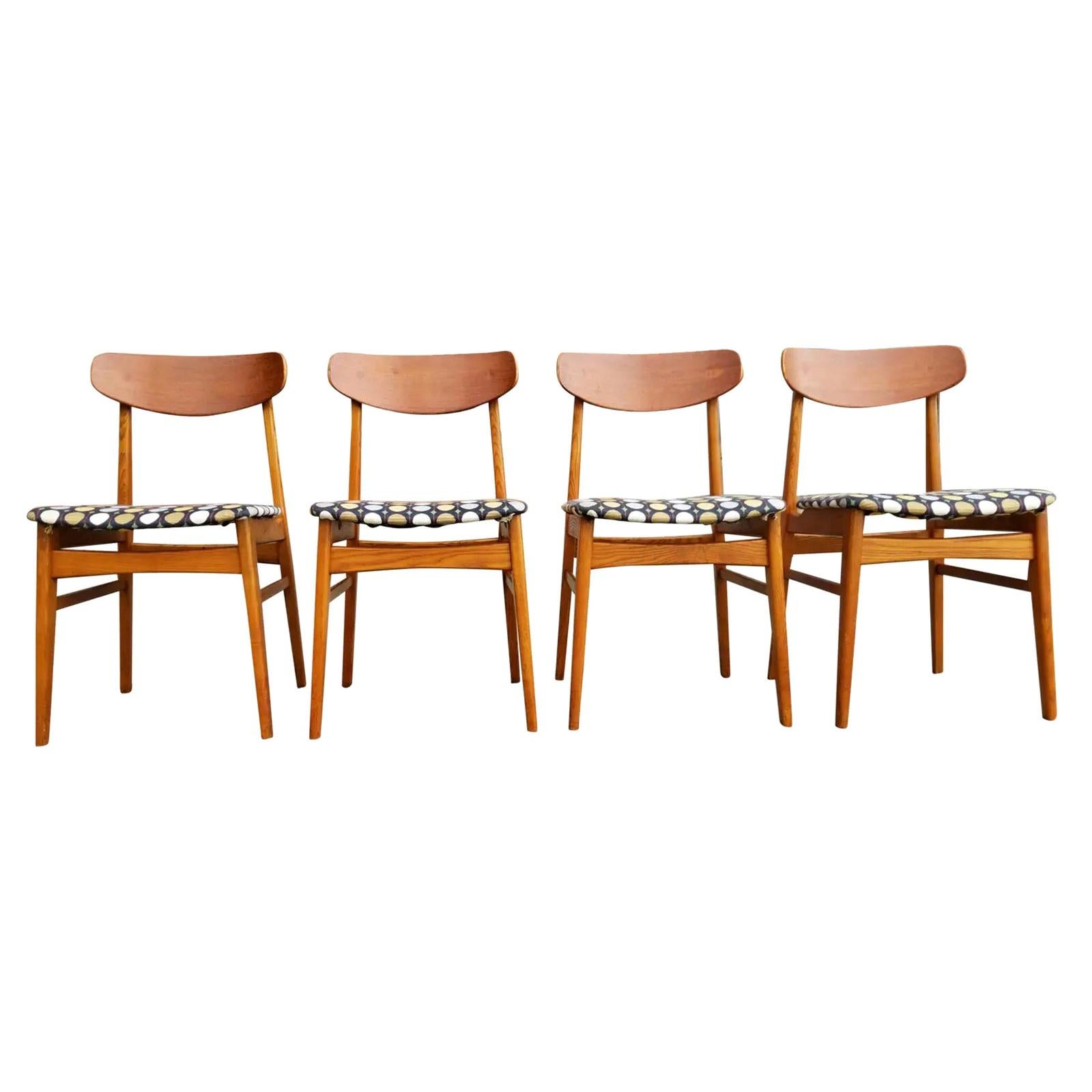 Alfred Sand Scandinavian Modern Dining Chairs, Set of 4