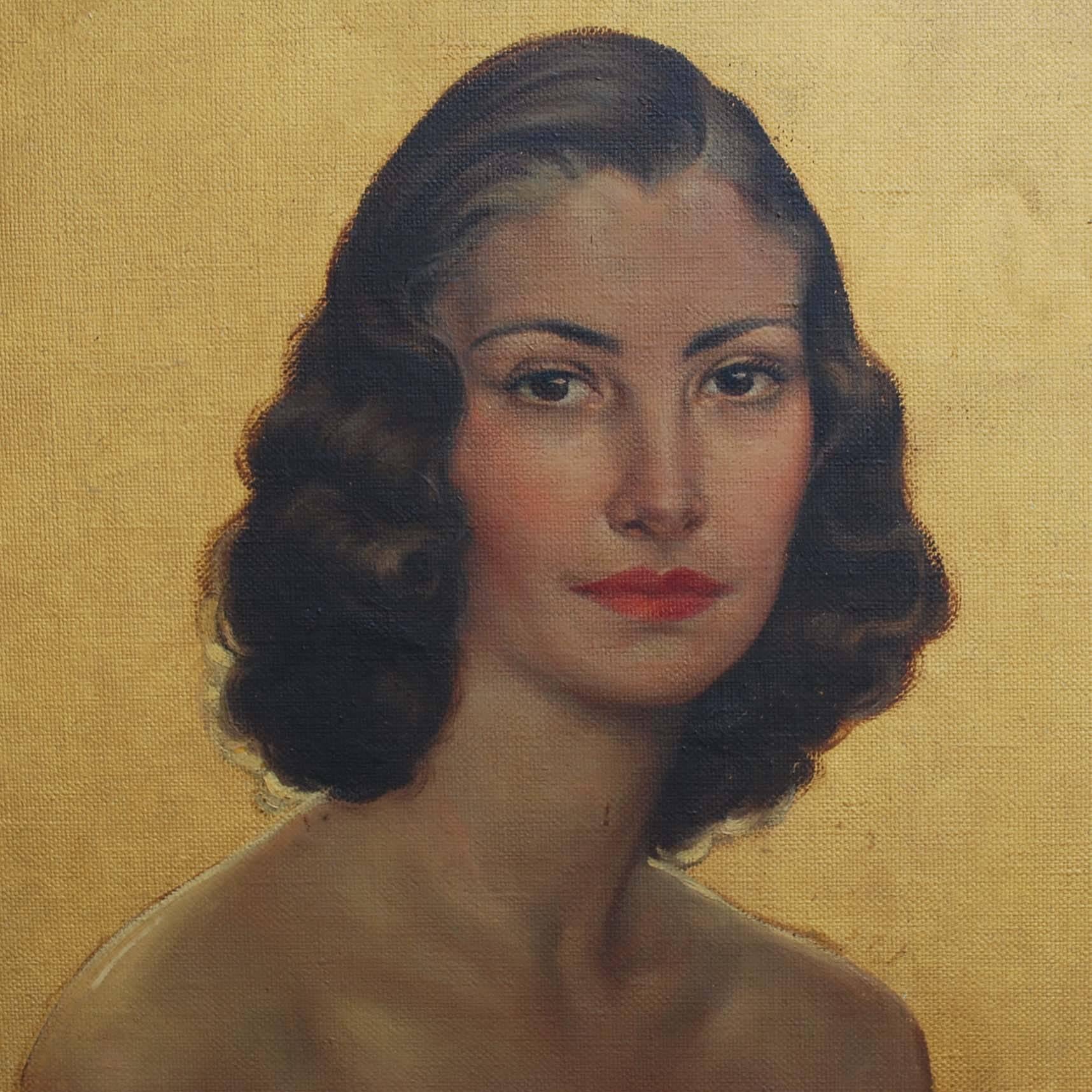 Ein Original Öl auf Leinwand des bekannten belgischen Künstlers Alfred Schollaert.
Das Gemälde zeigt eine aristokratische Dame in einem dunkelblauen Galakleid mit exquisitem Schmuck.
Die Dame ist sitzend abgebildet, so dass der Stoff des Kleides