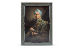 A Magnificent Oil on Canvas Portrait of A European Gentleman Dressed as Maharaja