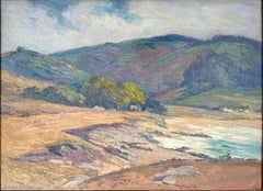 Carmel River Lagoon and the Santa Lucia Mountains, Point Lobos by Alfred Schroff