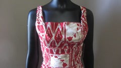 Alfred Shaheen Vestido con estampado hawaiano, circa 1959