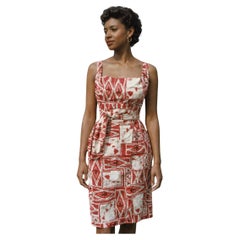 Alfred Shaheen Hawaiian Novelty Print Dress, Circa 1959