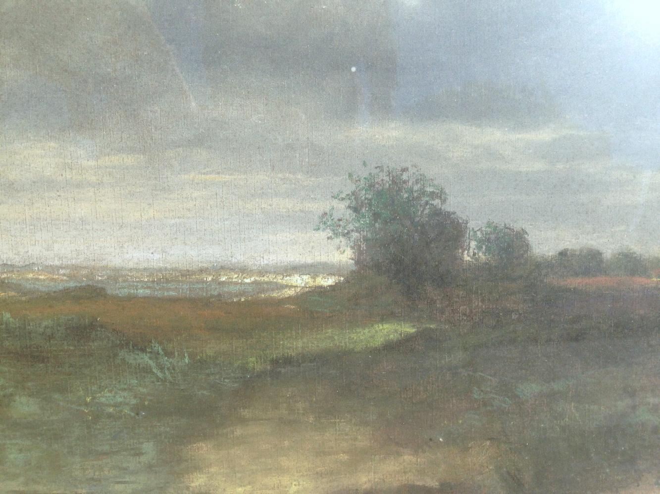 Alfred Sisley (British 1839 - 1899); Landscape; pastel on paper For Sale 4