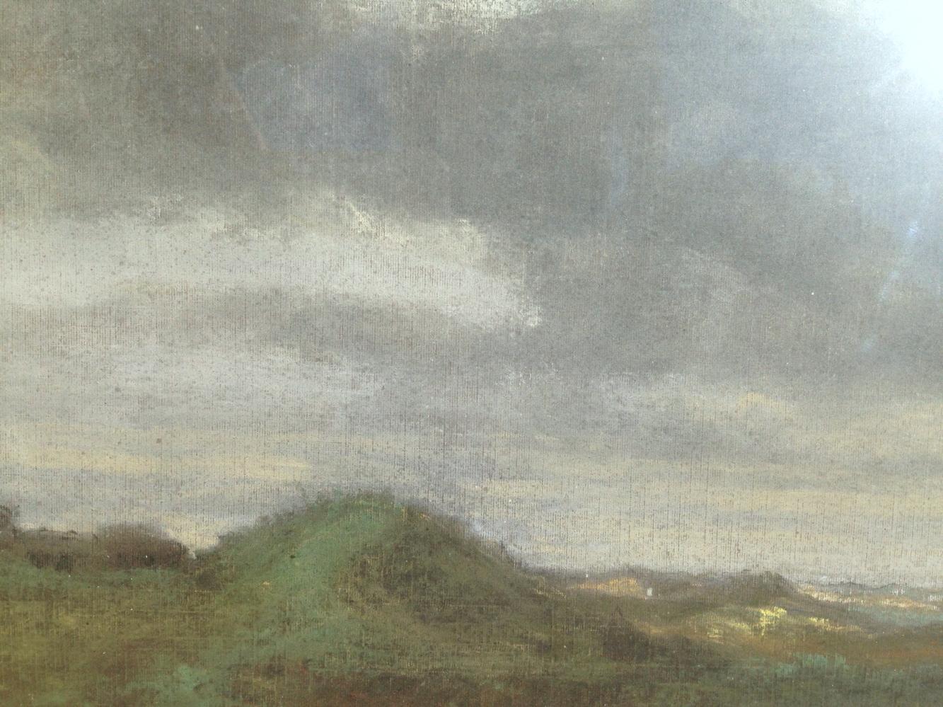 Alfred Sisley (British 1839 - 1899); Landscape; pastel on paper For Sale 5