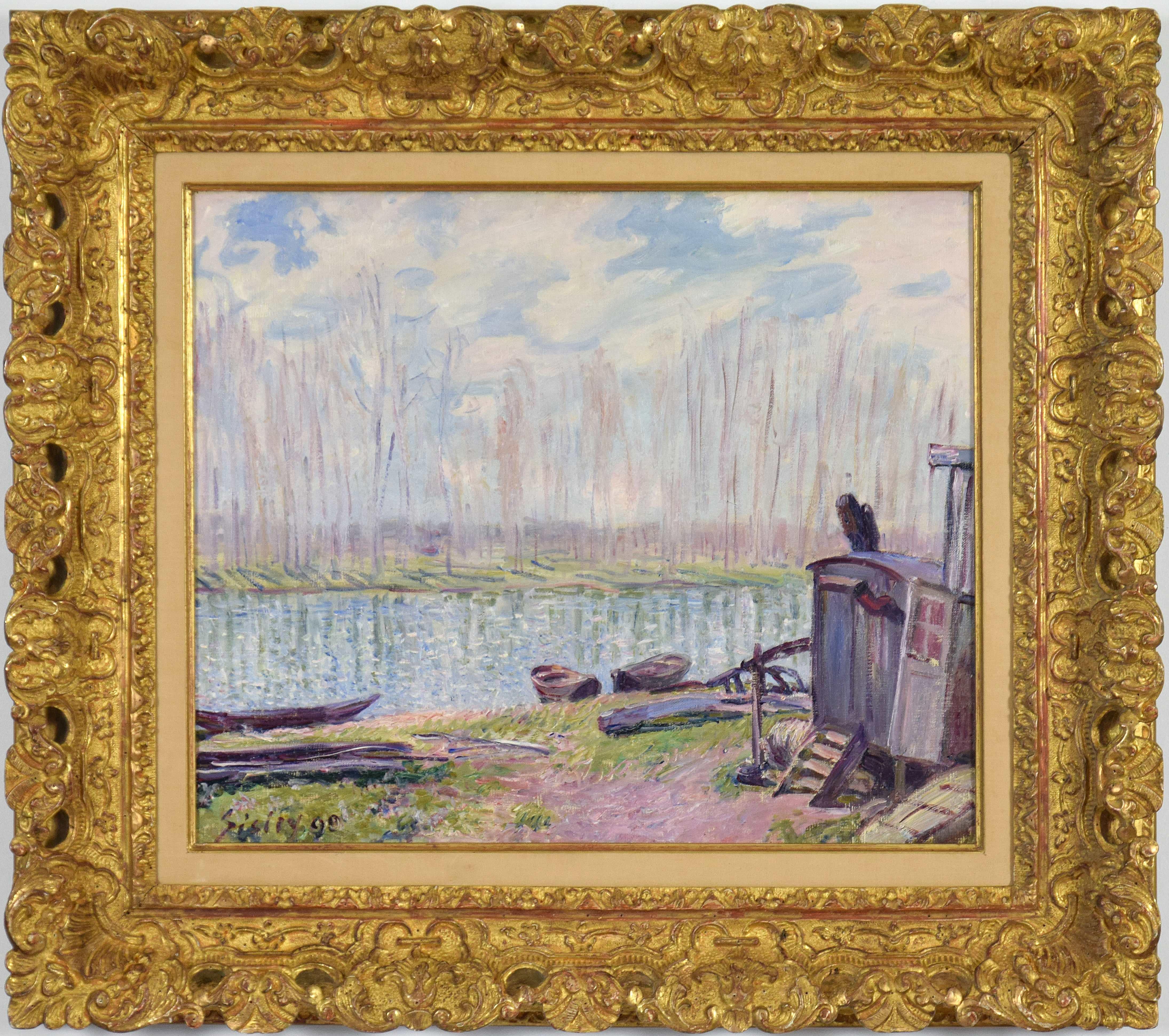 Bords du Loing von Alfred Sisley – Ölgemälde, Landschaftsmalerei im Angebot 1