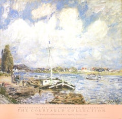 Alfred Sisley 'Boats of the Seine' Vintage First Edition 1995