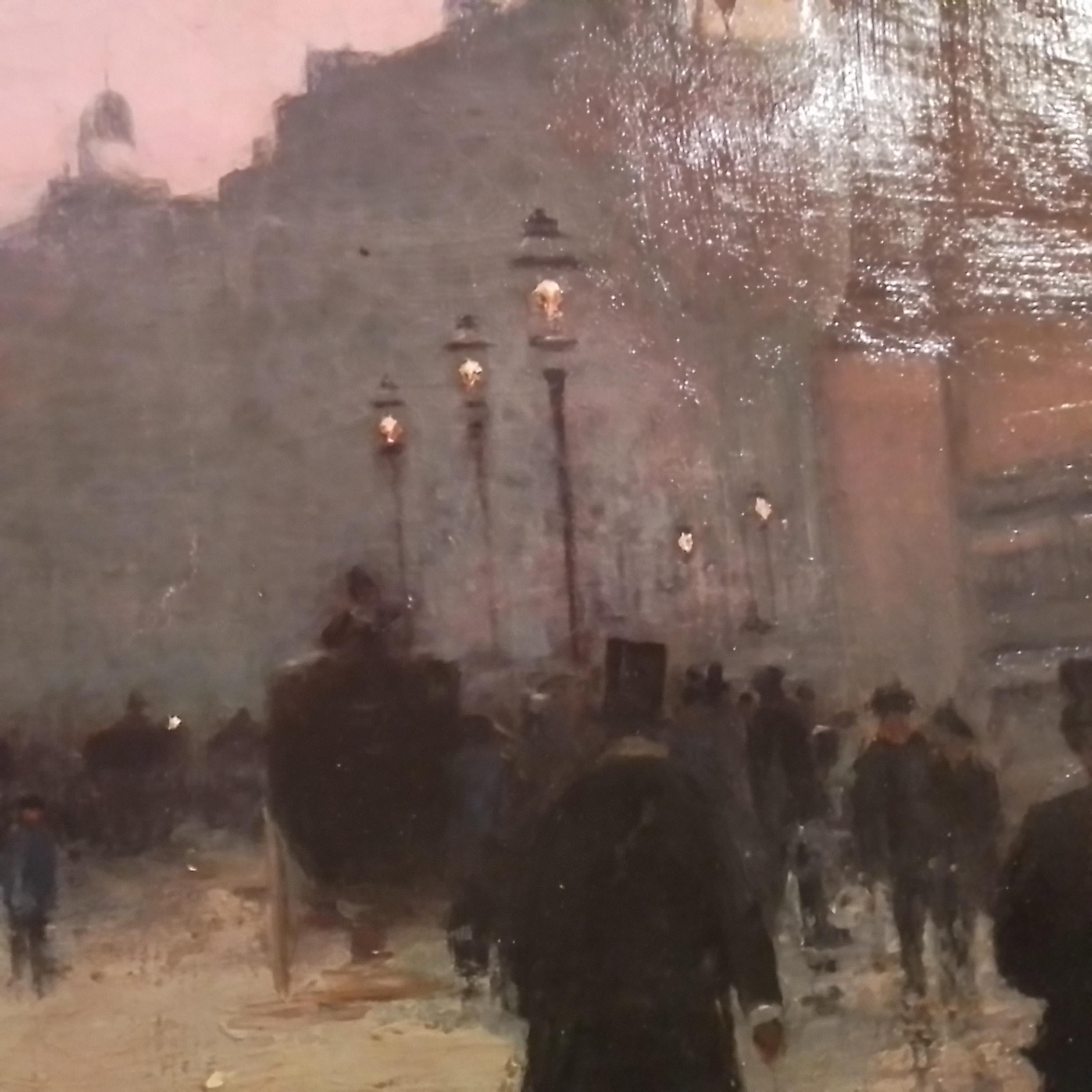 Quadro d'arte francese di Alfred Smith - Bordeaux, un Tram, pezzo da collezione. in vendita 11