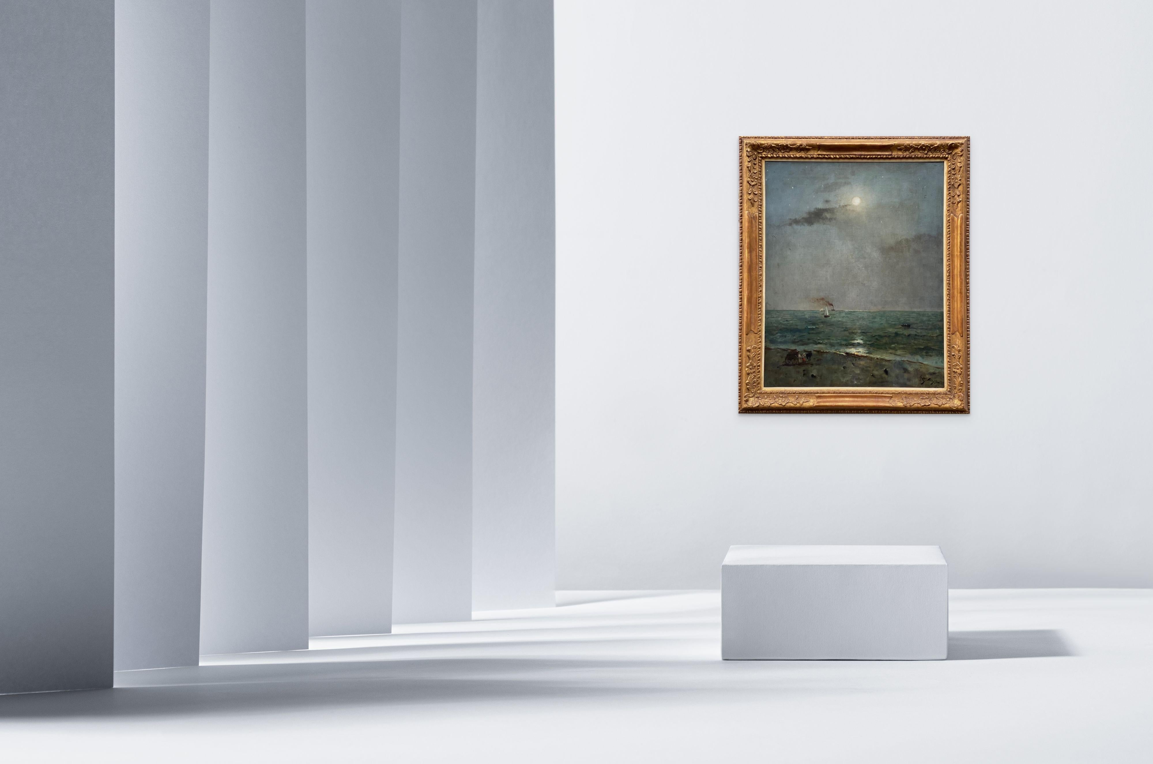 Clair de lune sur la mer