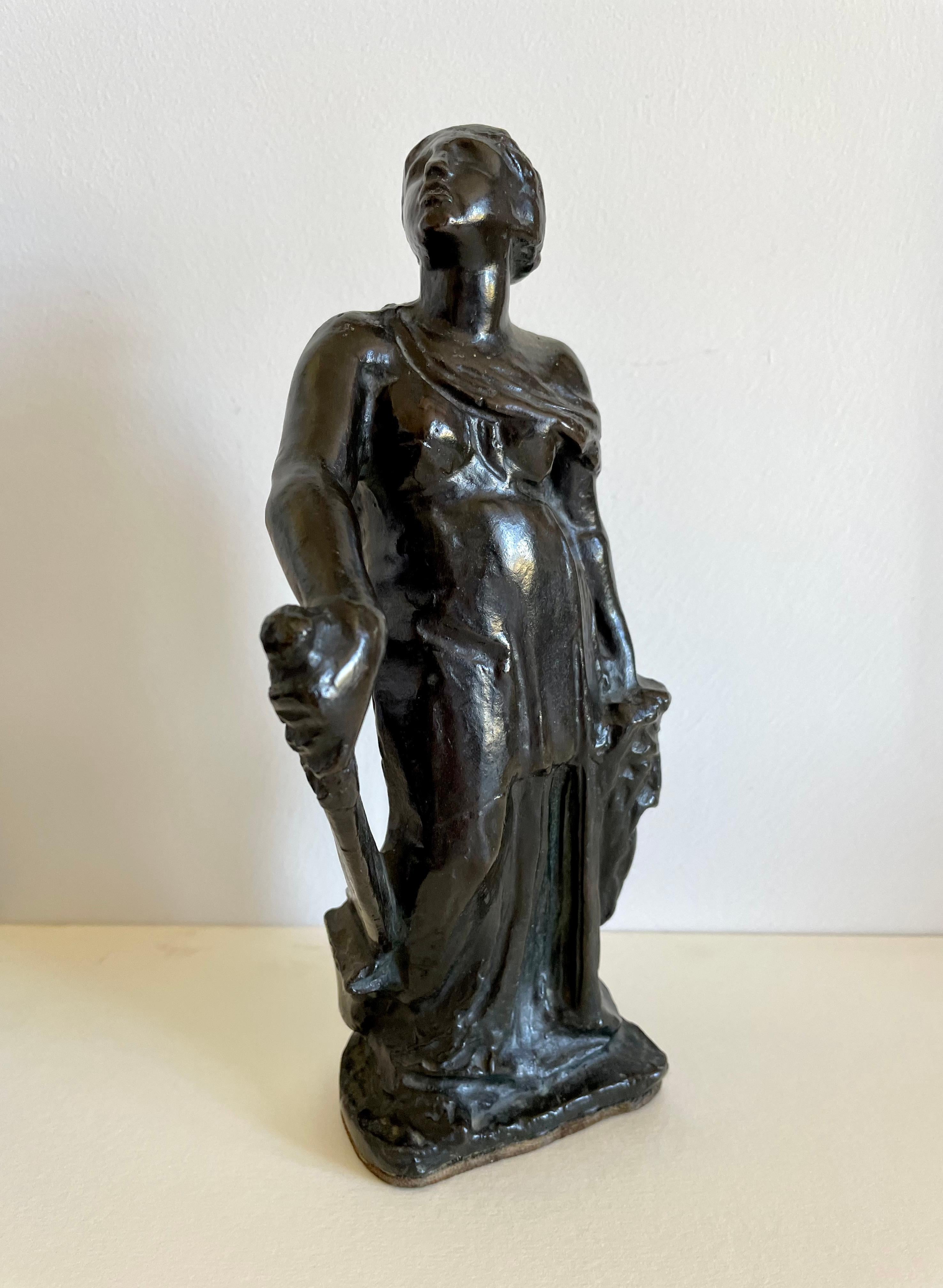 Alfred Stevens - 19th Century British Bronze Figure of Judith For Sale 4