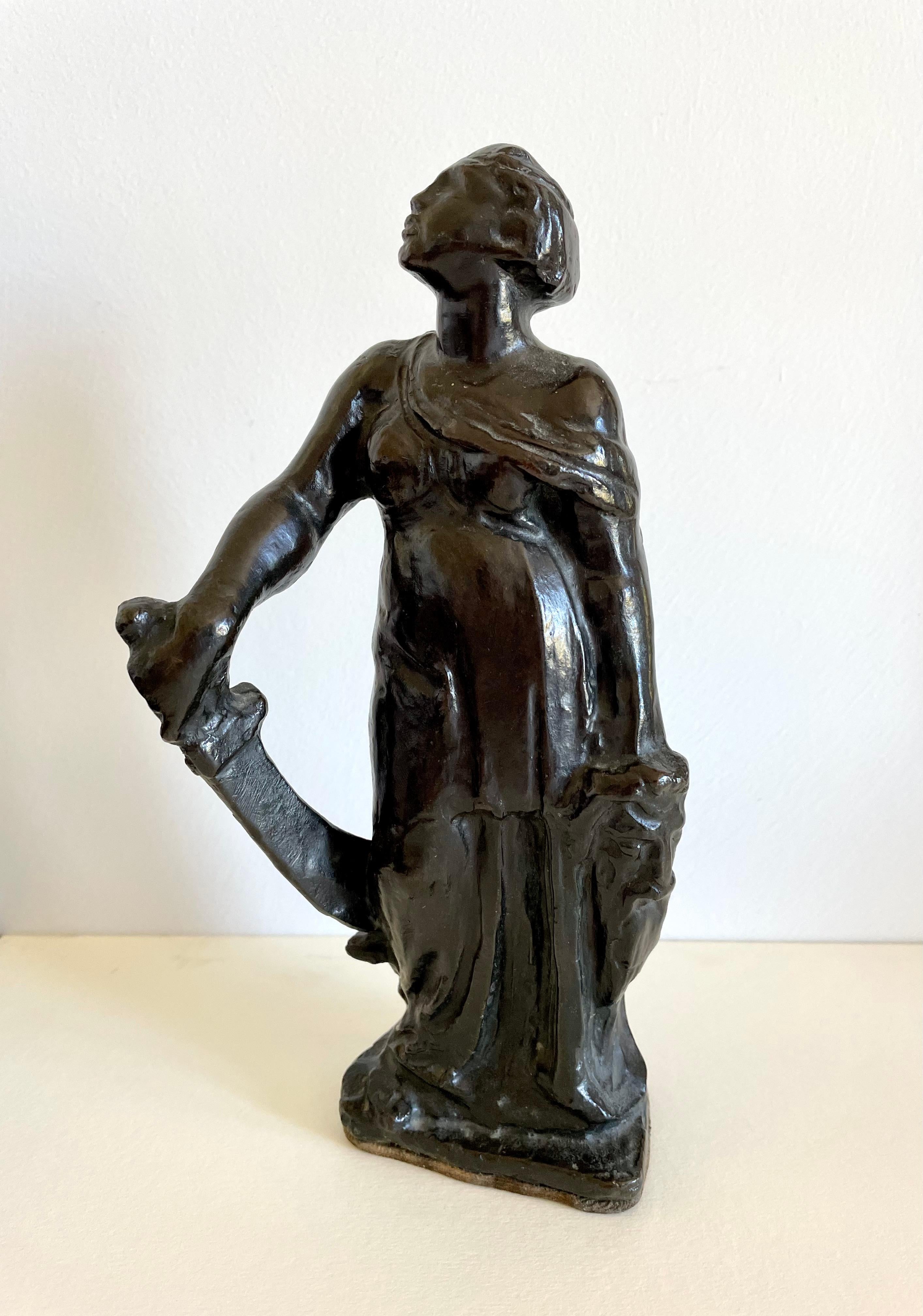 Alfred Stevens - 19th Century British Bronze Figure of Judith For Sale 7