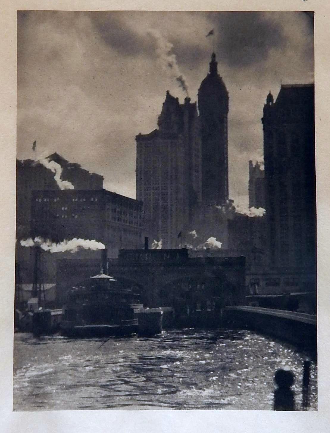 Alfred Stieglitz Fotogravur „Stadt der Ambition“, 1910, New York, Bild im Zustand „Gut“ im Angebot in Phoenix, AZ