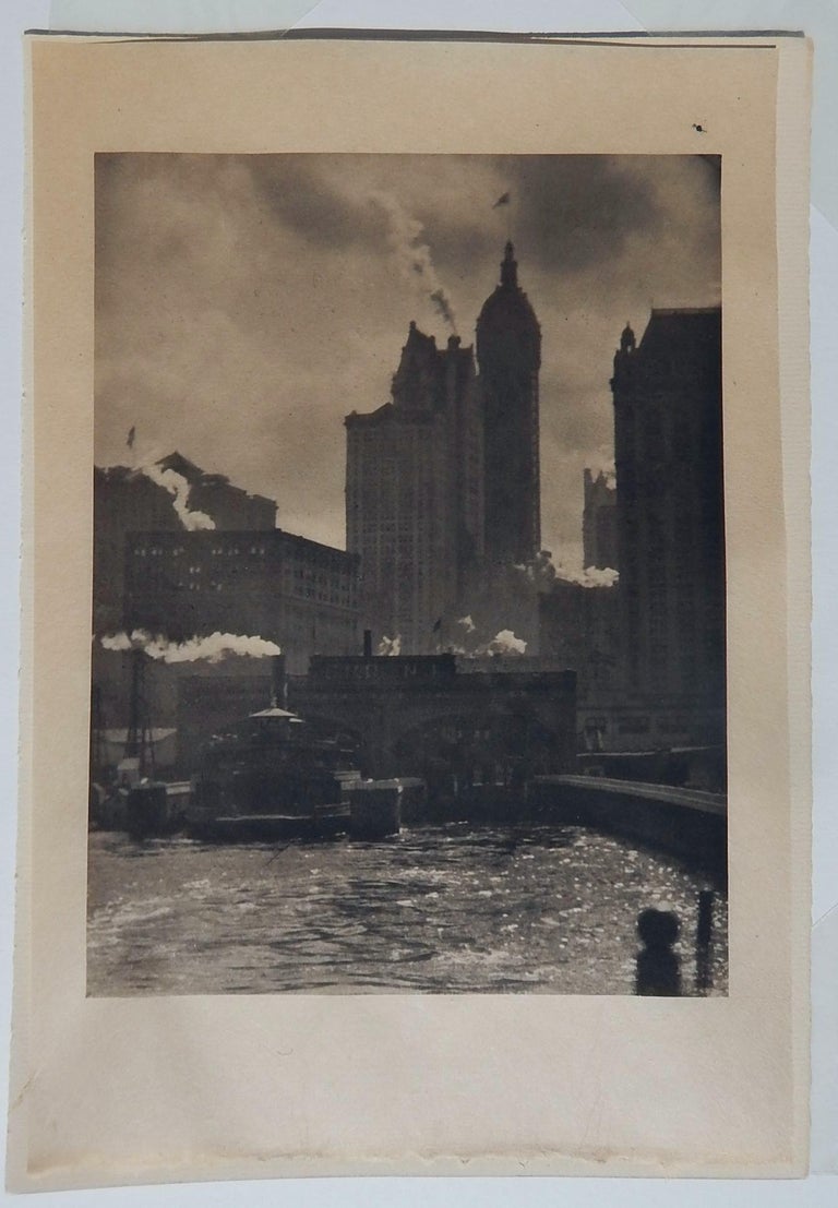 Alfred Stieglitz Photogravure "City of Ambition, " 1910, New York Image