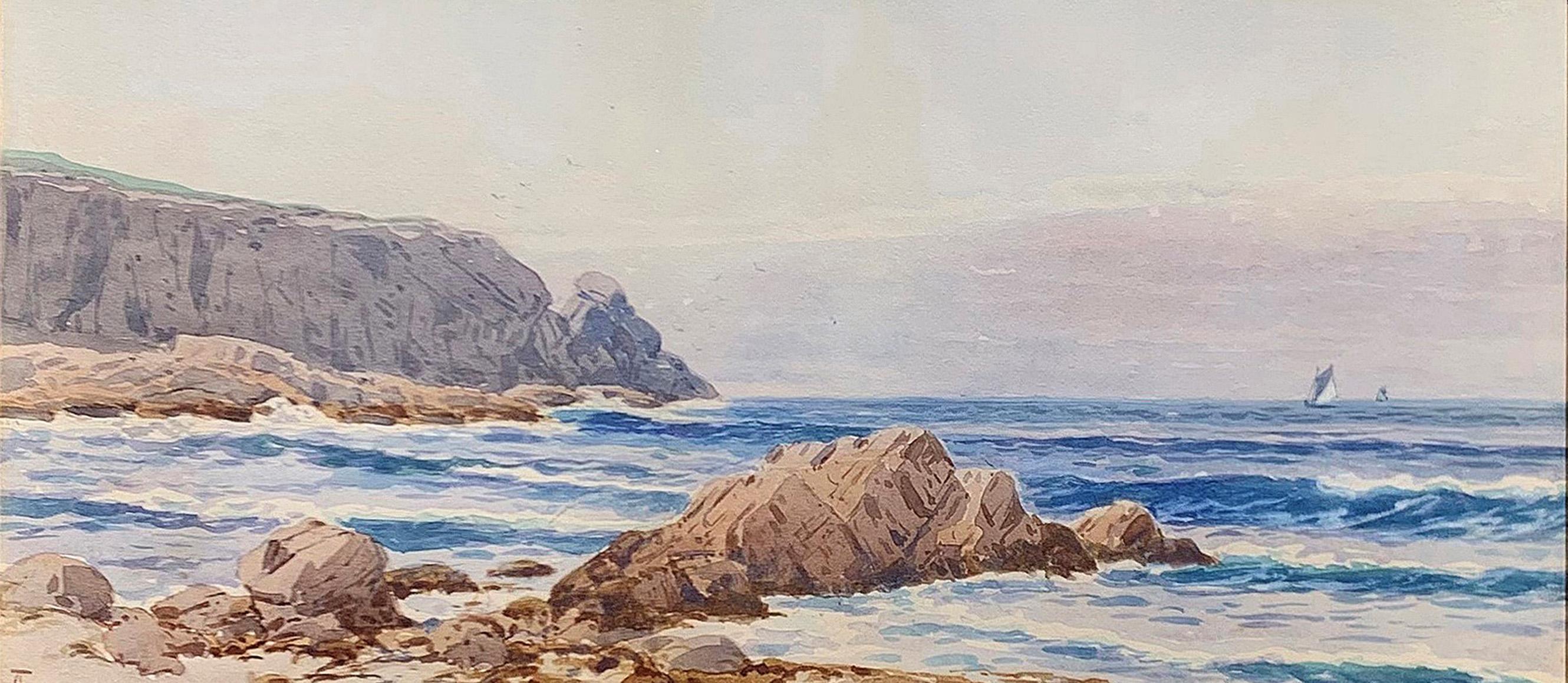 Costa dell'isola di Grand Manan di Alfred Thompson Bricher (americano: 1837-1908) 1