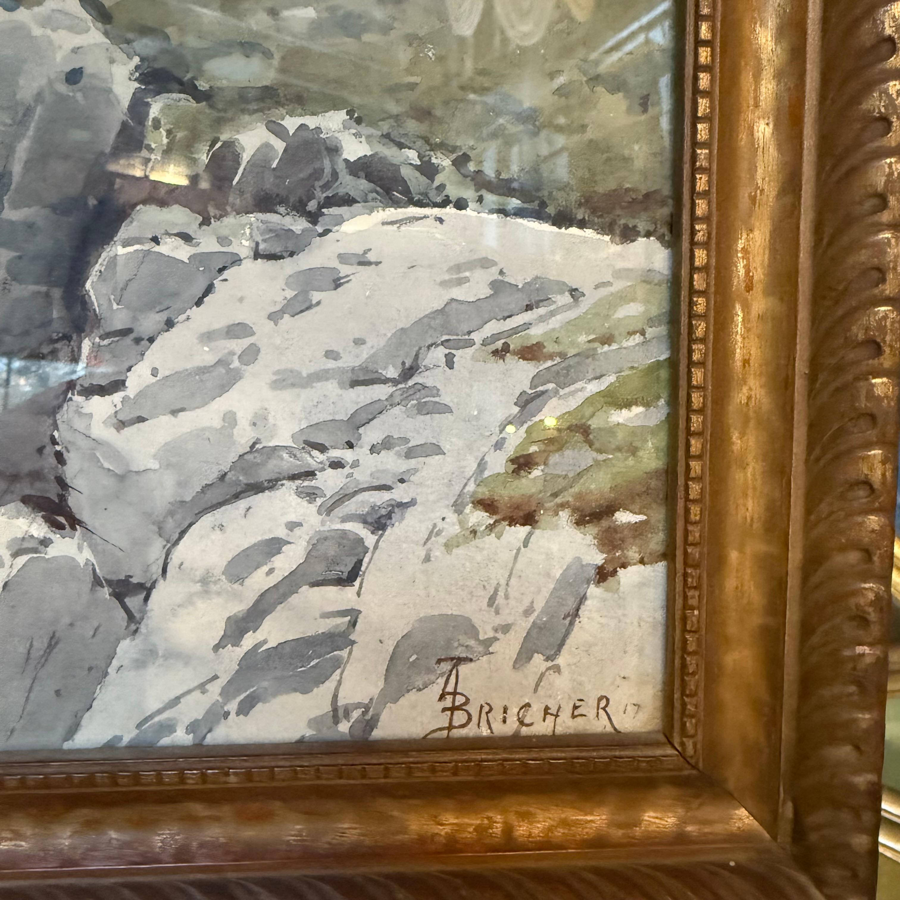 “Lake George” by Alfred Thompson Bricher (1837–1908) – Signed. Dated 1867 For Sale 6