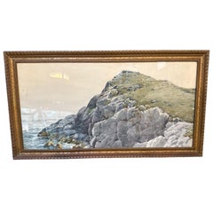 “Lake George” by Alfred Thompson Bricher (1837–1908) – Signed. Dated 1867