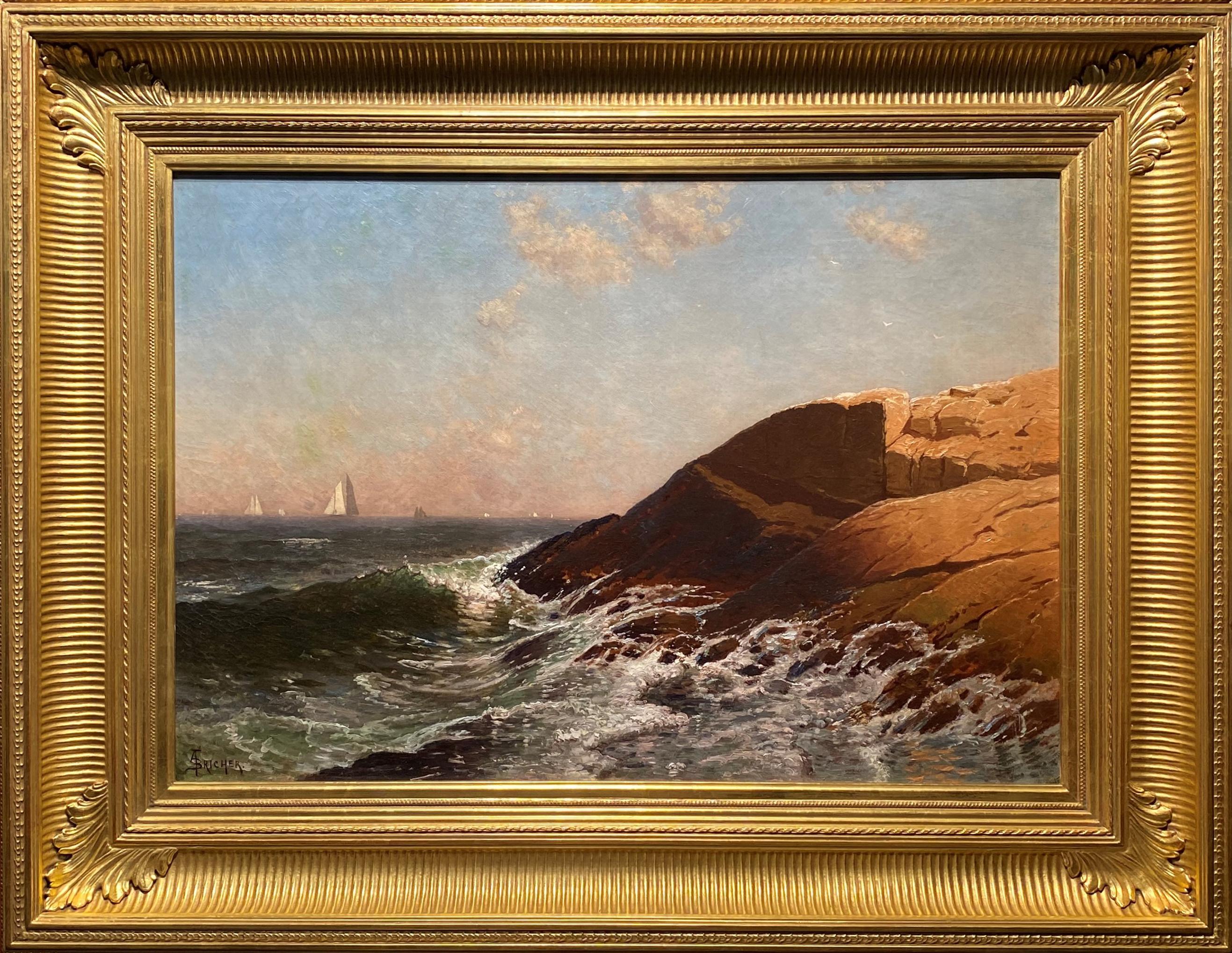 Rocky Coast, Narragansett Bay - Art by Alfred Thompson Bricher