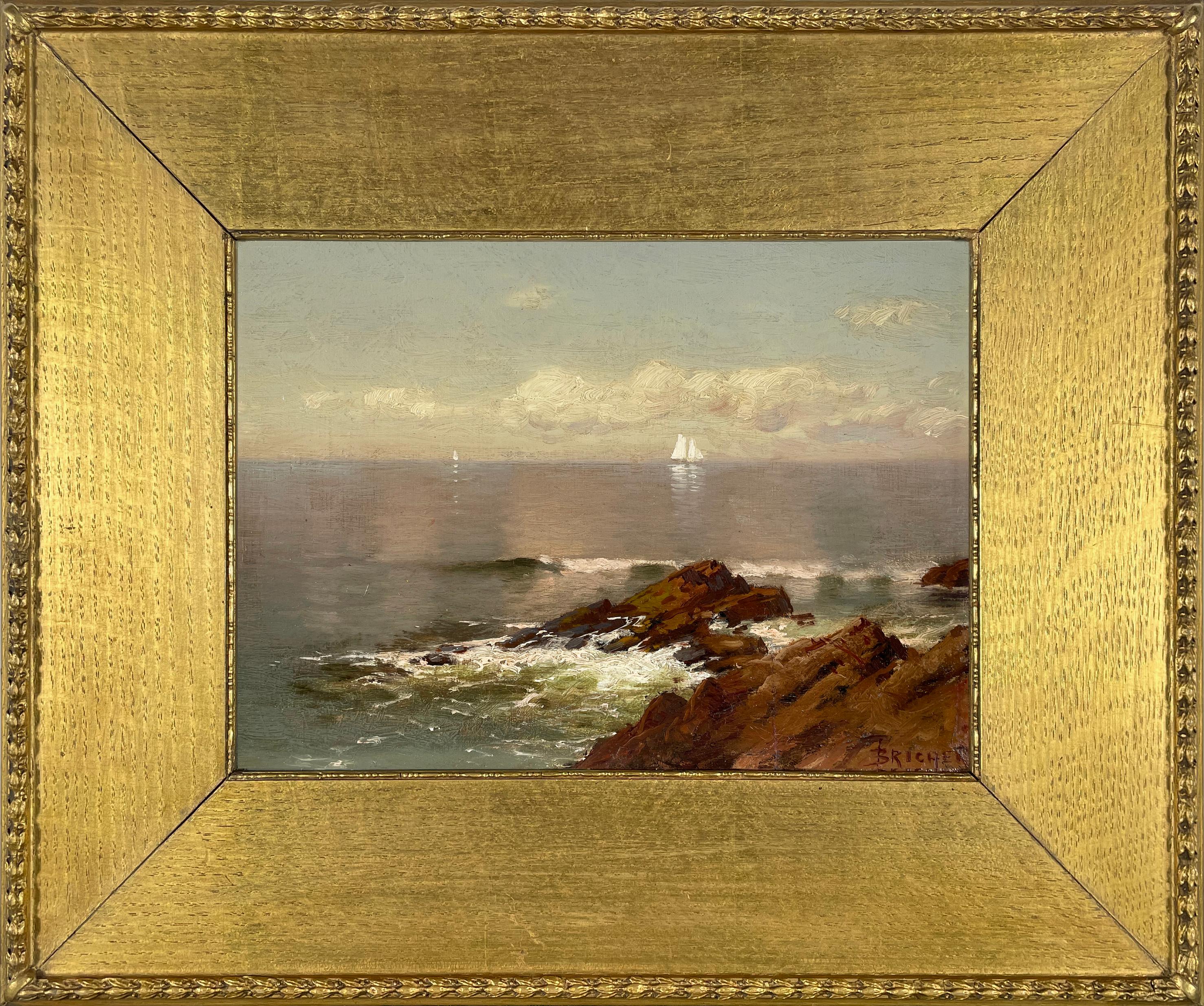 Paesaggio marino - Painting di Alfred Thompson Bricher