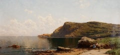"Summer at the Seashore" Oil on canvas, circa 1880