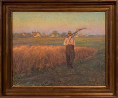 Granjero regresando al anochecer (Hjemad), c. 1915