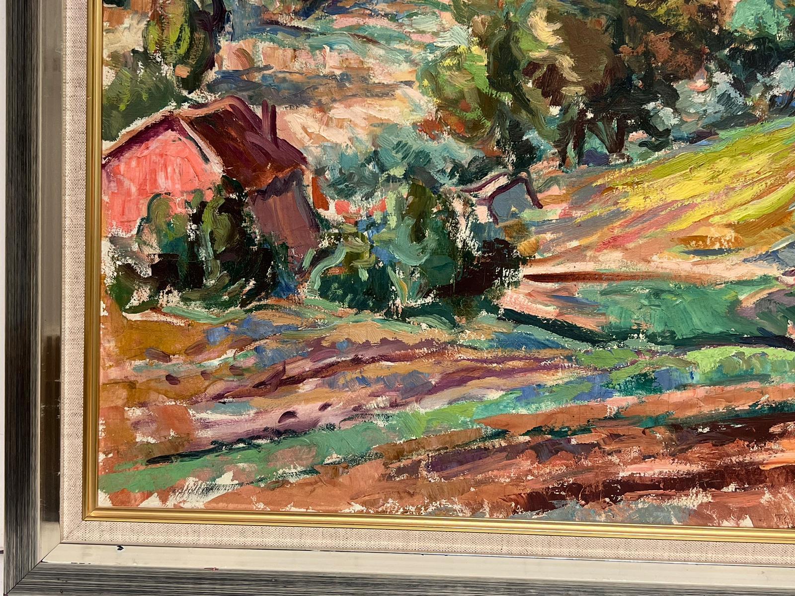 Il golfo di St. Tropez, dipinto a olio firmato da Post-Impressionisti francesi degli anni '40 5