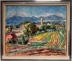 Il golfo di St. Tropez, dipinto a olio firmato da Post-Impressionisti francesi degli anni '40