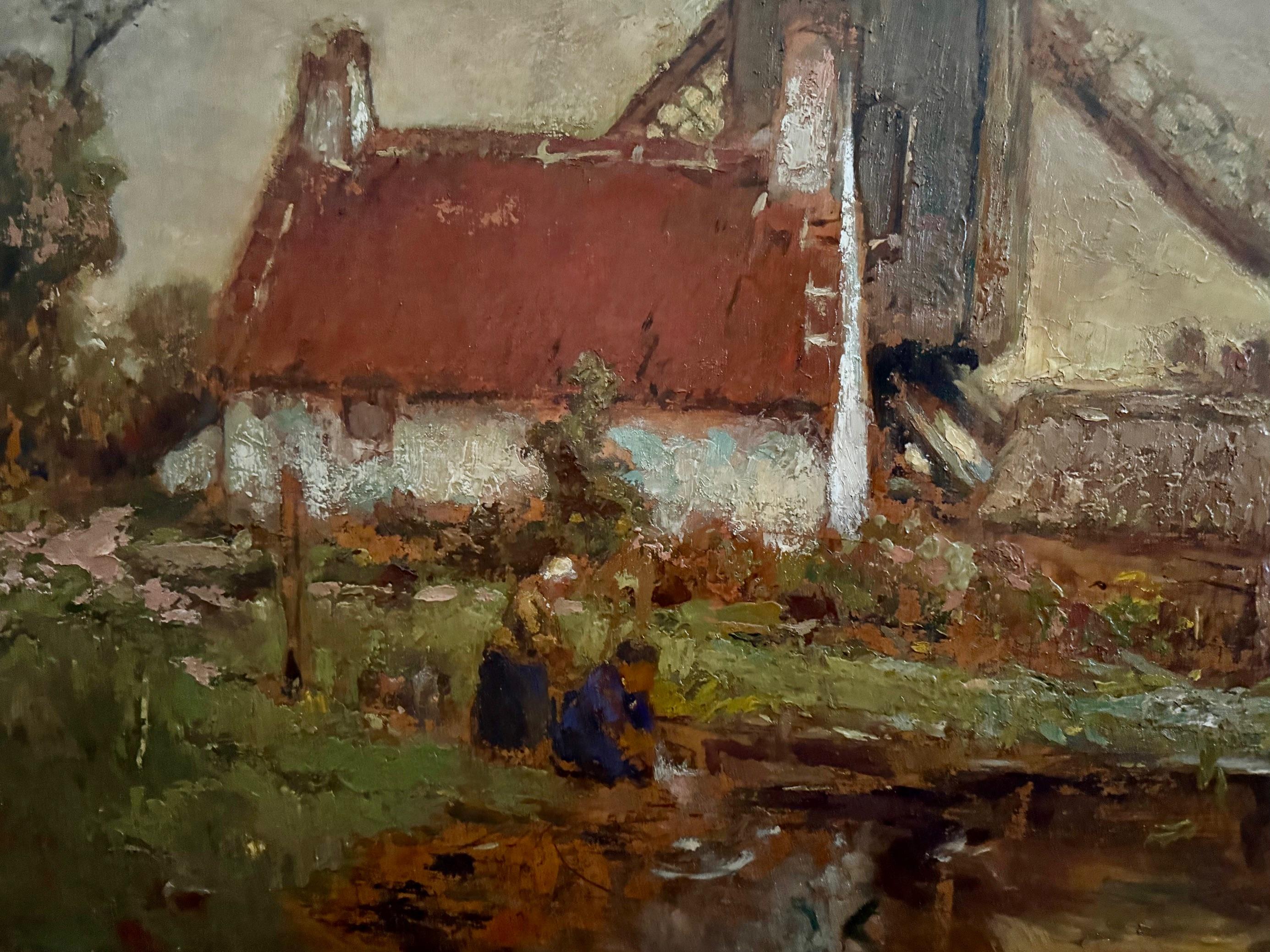 Moulin Flandes - Painting de Alfred Van Neste