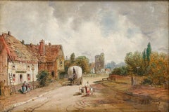 Alfred Henry Vickers (1853-1919) - Framed Oil, The Village of Keston