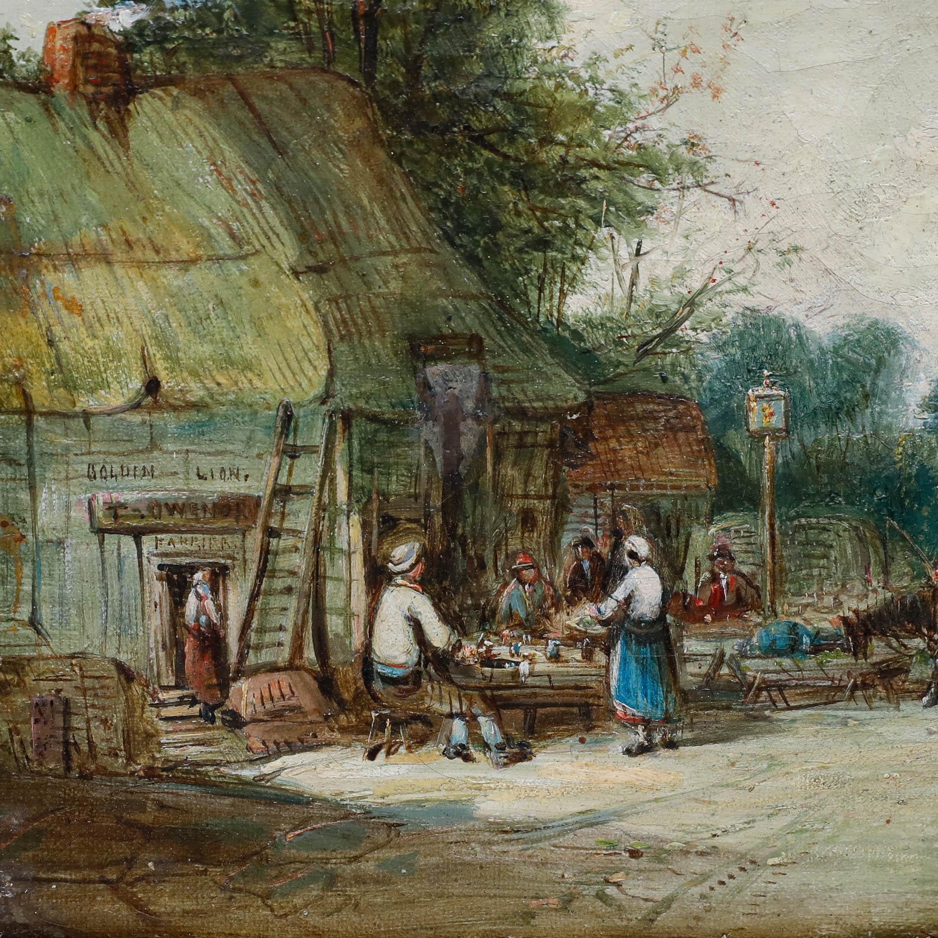 Alfred Vickers (1853-1919) - Late 19th Century Oil, The Golden Lion For Sale 3