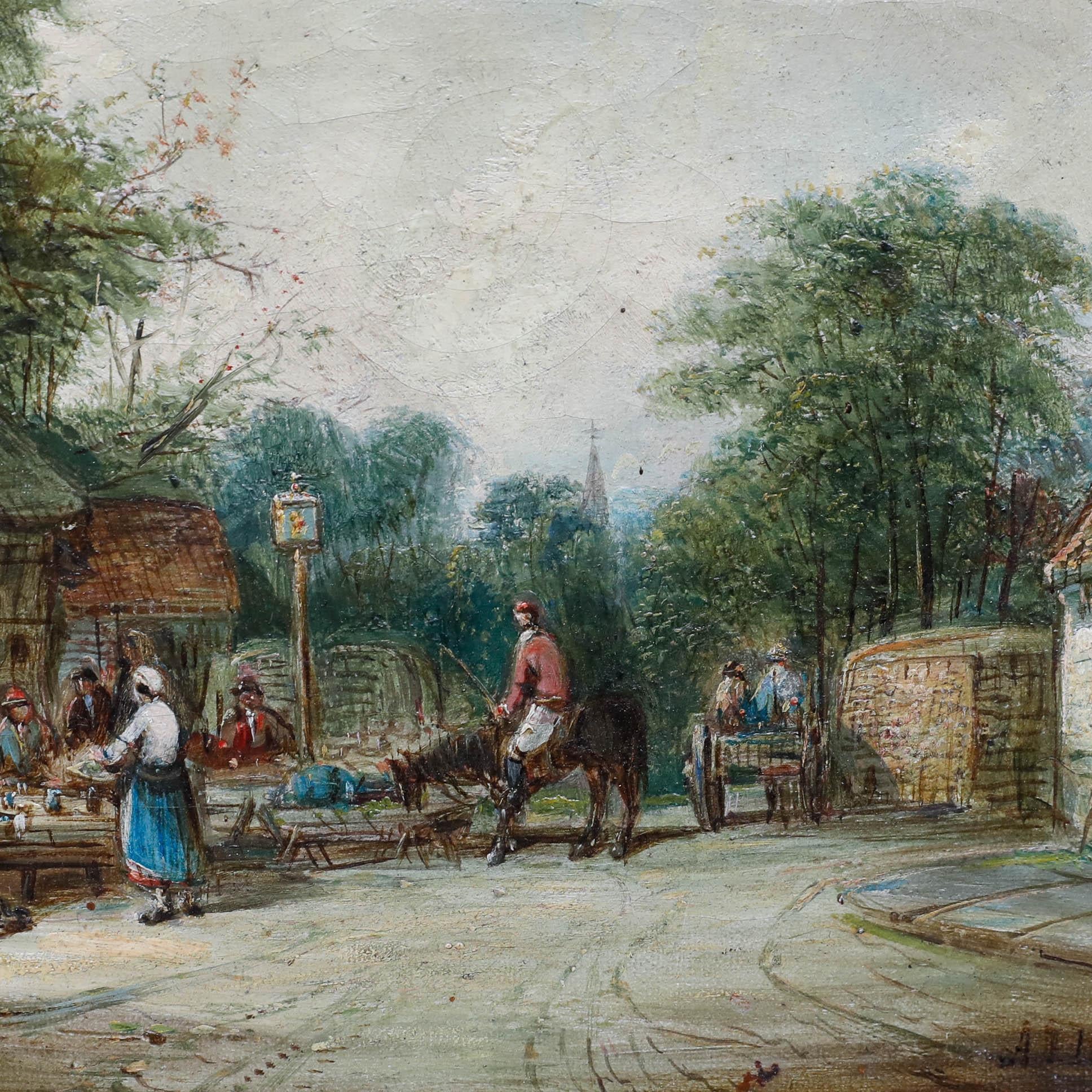 Alfred Vickers (1853-1919) - Late 19th Century Oil, The Golden Lion For Sale 4