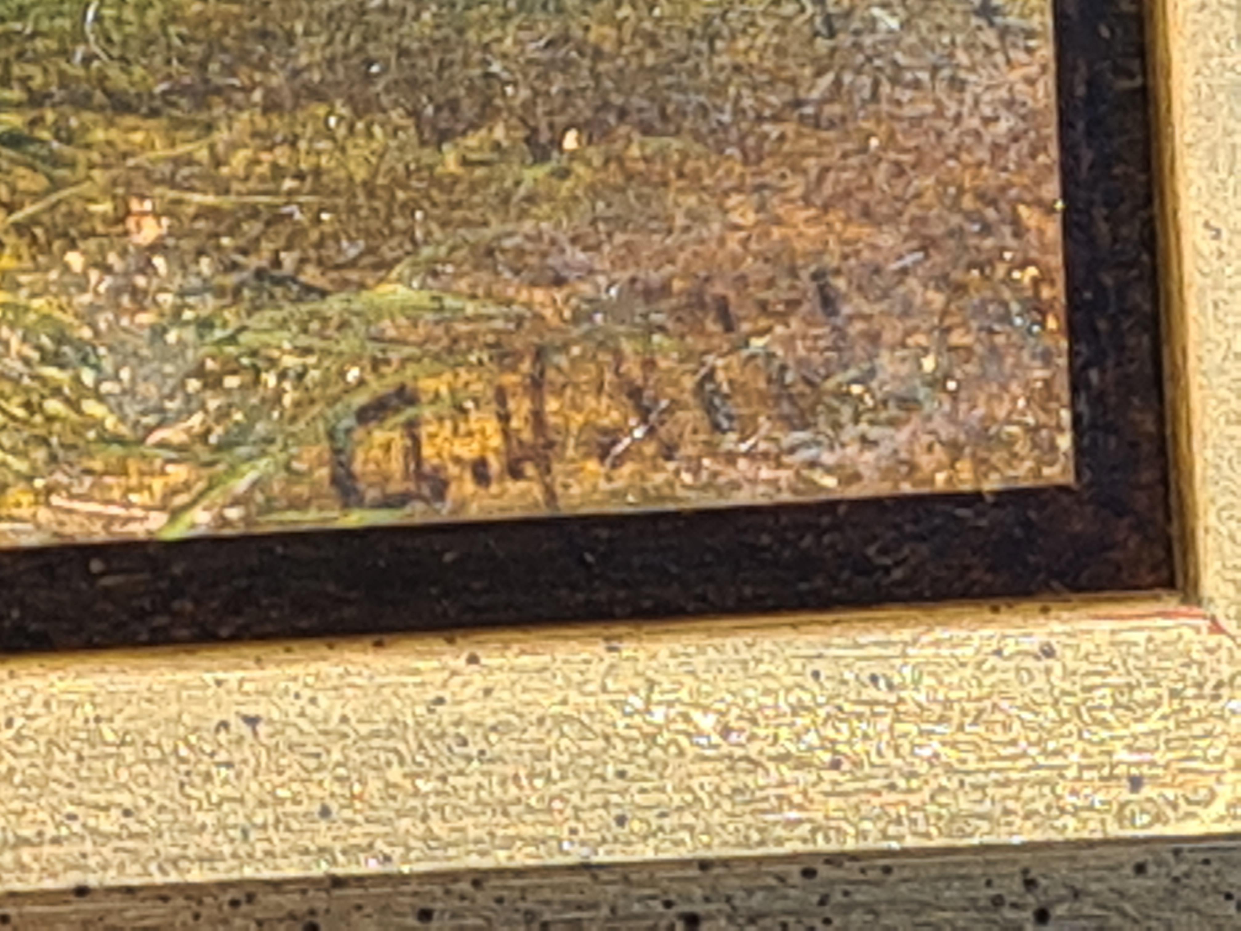 Paysage anglais d'époque Barbizon, huile sur toile, cercle de John Constable - École de Barbizon Painting par Alfred Vickers