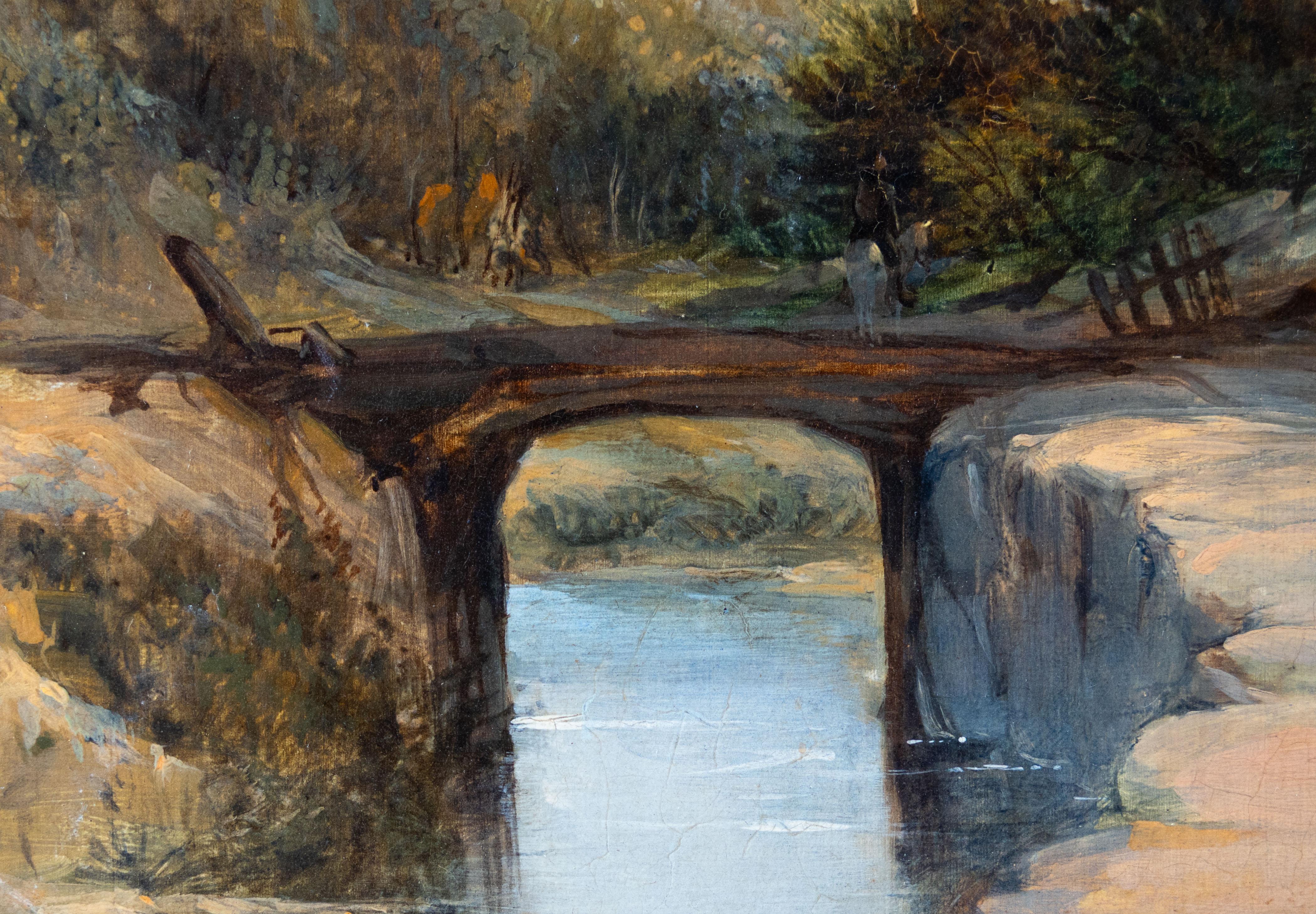 Figures se reposant au bord d'un canal en vente 1
