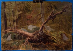 Impressionist Vegitation Study from Stäket, Stockholm, 1859