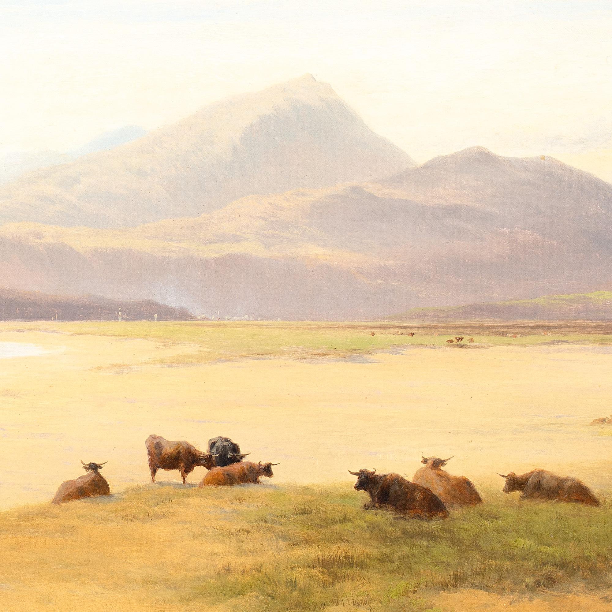 Alfred Walter Williams, Barmouth Sands, Pays de Galles du Nord, peinture à l'huile en vente 4