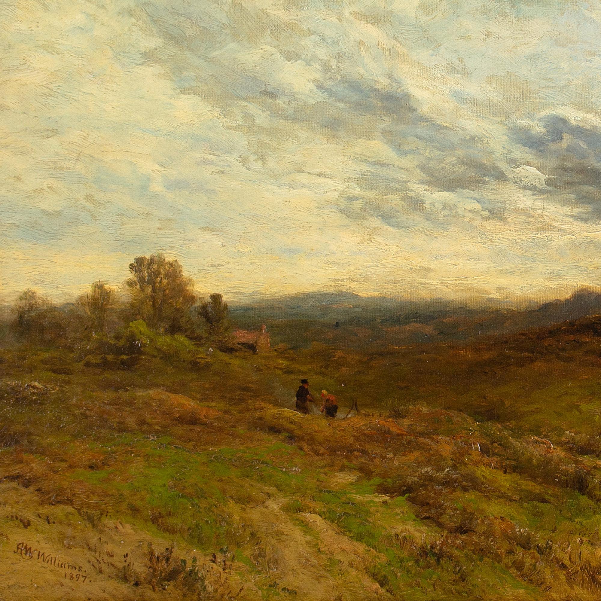 Alfred Walter Williams, Near Widecombe, Dartmoor, Devon, peinture à l'huile 5