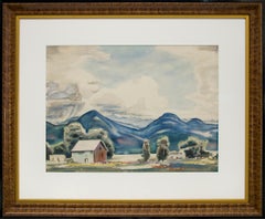 Sangre de Cristo Mountains, Southern Colorado Watercolor Landscape Painting