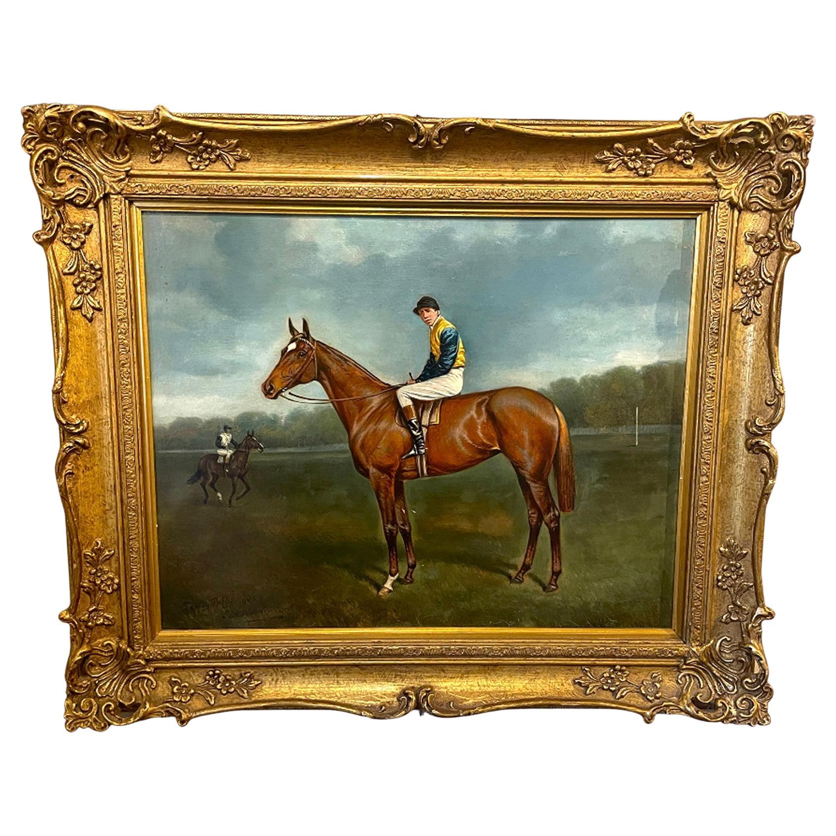 Alfred Wheeler, Oil On Panel, Pretty Polly 1906 For Sale