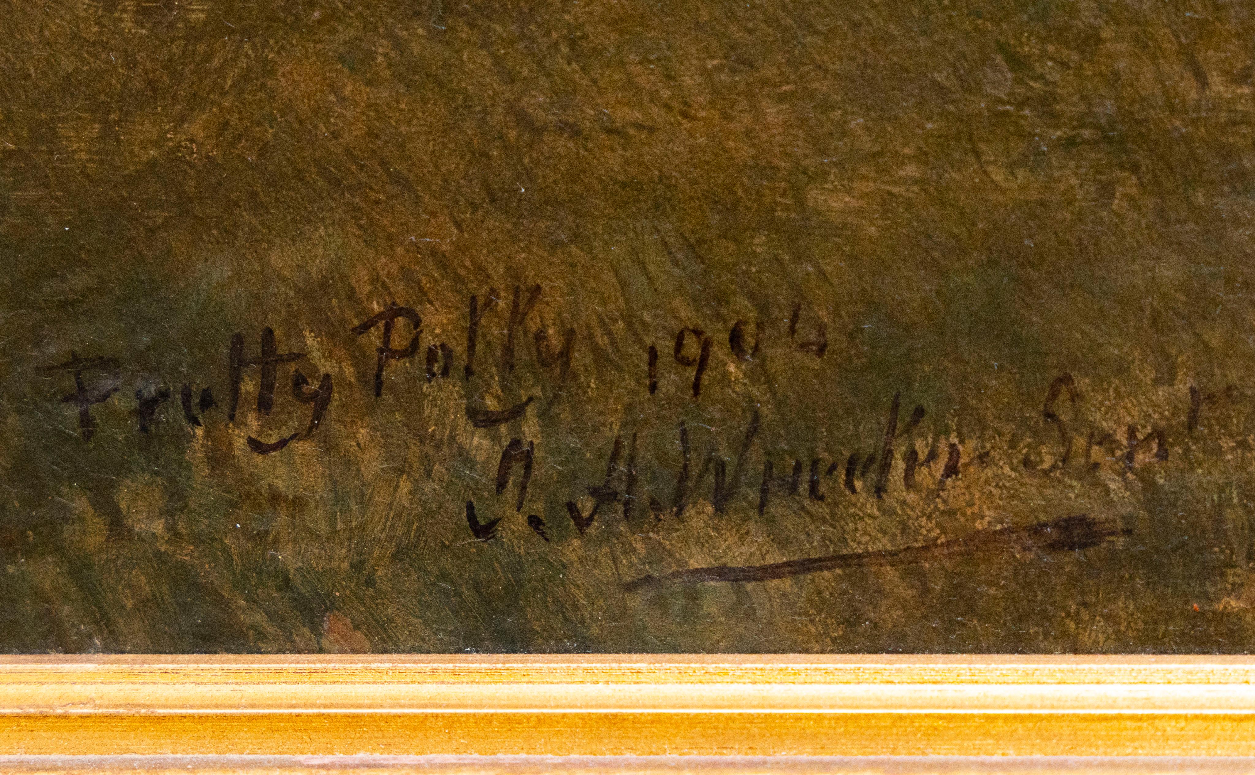 Pretty Polly - klassisches Siegerpferd – Painting von Alfred Wheeler