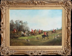 The Mendip Fox Hunt, 19th Century  by. John Alfred WHEELER (1821-1903)