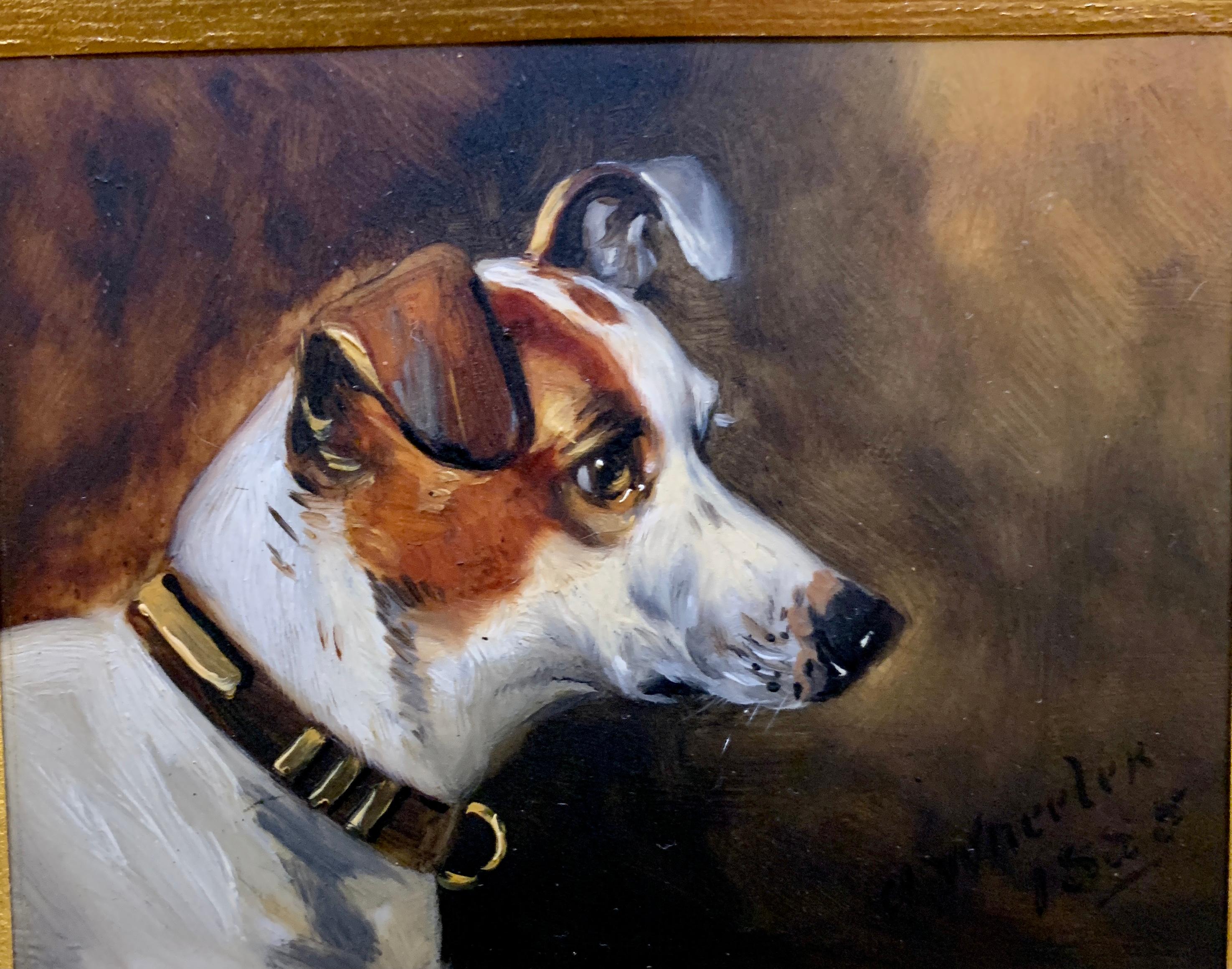 dog victorian portrait
