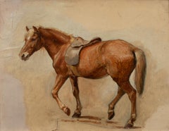 Portrait Of A Chestnut Horse, 19th Century